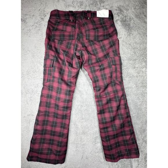 Bonfire Heavenly Insulated Ski Snowboard Pants Sample Womens 32x30 L Plaid - Picture 2 of 9